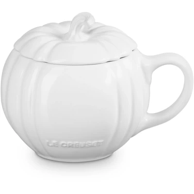 Afbeelding van Le Creuset Pompoen Mok Met Deksel Wit 400 ml