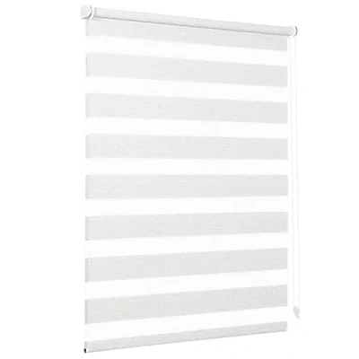 Image de Sekey store enrouleur double Klemmfix sans perçage pour fenêtre, de 50 cm large, duo, protection solaire, x 150 cm, lin