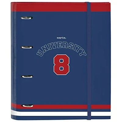 Afbeelding van Ringmap Safta University A4 Rood Marineblauw (27 x 32 3.5 cm)