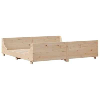 Afbeelding van vidaXL Bedframe zonder matras massief grenenhout 180x200 cm