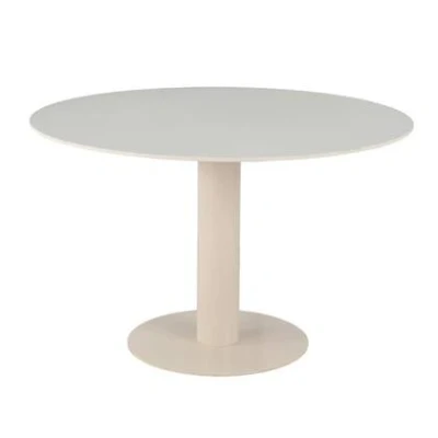 Afbeelding van Eettafel Rond Wit Keramisch 120cm Malia Giga Meubel