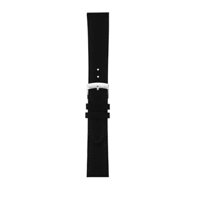 Afbeelding van Morellato Horlogebandje horlogeband U0969 Grafic leer Zwart bandbreedte 22.00 mm