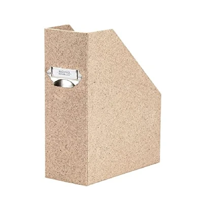 Afbeelding van Rössler S.O.H.O. 1318452391 tijdschriftenhouder voor DIN A4 met handvat en beschrijfbaar etiket, 11,5 x 26 31,5 cm, cacao