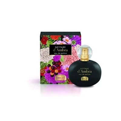 Afbeelding van Helan, Nectare d&#039;Ambra Sensueel Floral Eau de Parfum voor dames, Sentori Gourmand vanille, lichte damesgeuren met oosterse geur van patchoeli en hout, gemaakt in Italië, 50 ml