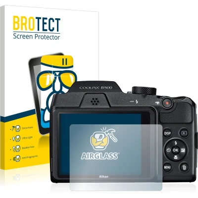 Afbeelding van BROTECT Screenprotector voor Nikon Coolpix B500 Folie Beschermfolie Beschermglas transparant