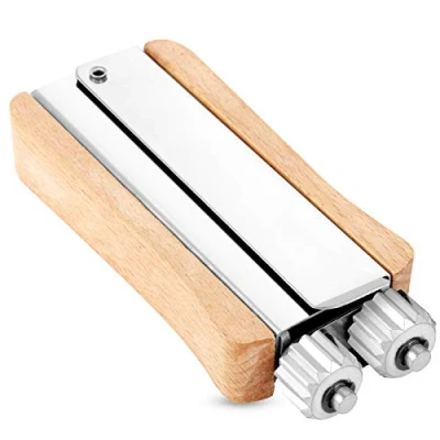 Afbeelding van Jubaopen Roestvrij Staal Krimpgereedschap Bijenkorf Tool Strakke Draad Krimper Bijenteelt Frame Spanner Krimptang met Houten Handvat voor Bijenframe Installatie
