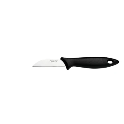 Afbeelding van Fiskars Schilmes met lemmet van roestvrij staal, Essential, kunststof/roestvrij lemmetlengte 7 cm, zwart/zilver, 1065580