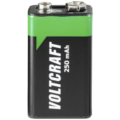 Afbeelding van VOLTCRAFT Oplaadbare 9V batterij (blok) 6LR61 NiMH 8.4 V 250 mAh 1 stuk(s)