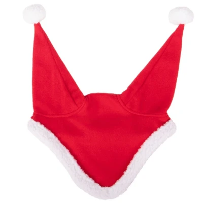 Afbeelding van Qhp Oornetje Santa Red Pony Rood Vliegenmuts paard