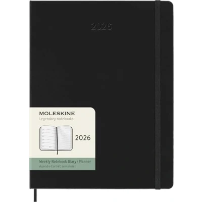 Afbeelding van Moleskine 12 Maanden Agenda 2026 Wekelijks XL Harde Kaft Zwart