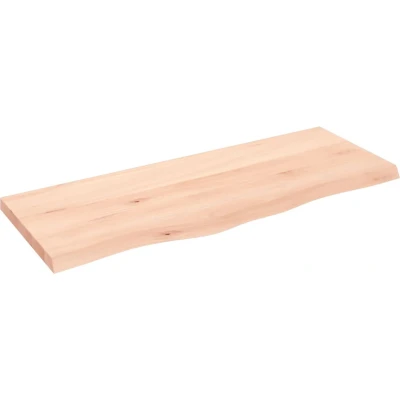 Afbeelding van vidaXL Wastafelblad 100x40x4 cm onbehandeld massief hout