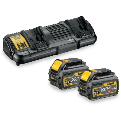 Image de DEWALT DCB132T2 QW Kit de chargement batterie 18V XR FLEXVOLT (2x 6.0Ah + chargeur duo)