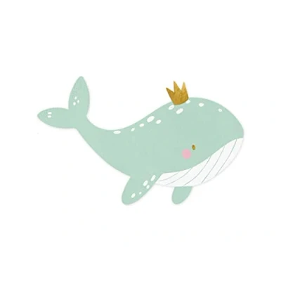 Afbeelding van Partydeco Servetten walvis (20 stuks)