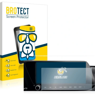 Afbeelding van BROTECT Screenprotector voor Hyundai i20 2022 Infotainment System 10&quot; Folie Beschermfolie Beschermglas transparant