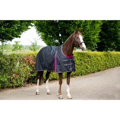 Image de HB Ruitersport Couverture d&#039;Hiver Showtime 300g Dark grey/Raspberry 195