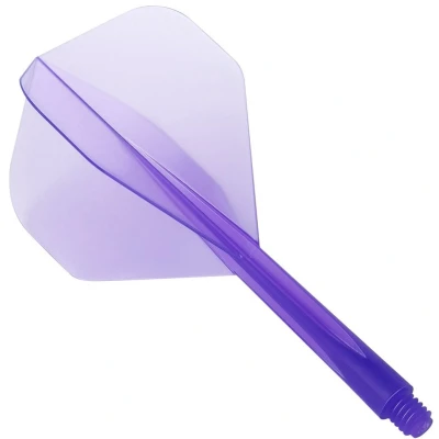 Afbeelding van Condor Zero Stress Flight System Standard Clear Purple Dart Flights Long