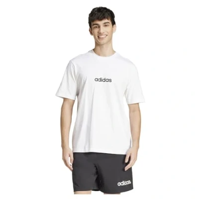 Image de adidas Homme ESSENTIALS LINEAR SINGLE JERSEY TEE, White/Black, XS