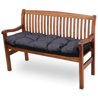 Afbeelding van Tuinbankkussen 100 x 50 cm bankkussen en voor grote pallets, waterdicht, kussen buiten, o binnen tot zitting, grafiet