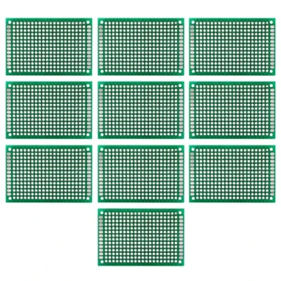 Afbeelding van 10 stuks 4 x 6 cm Dubbelzijdig Solderen Universele Circuit Board DIY PCB Prototyping voor en Elektronisch Project
