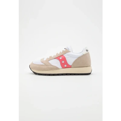 Afbeelding van Saucony JAZZ Original Vintage Sneakers laag, Dames, Maat: 35.5, White/pink Leer en textiel