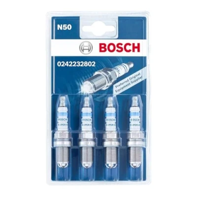 Image de 4 bougies d&#039;allumage électrodes bosch n50