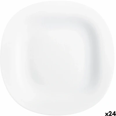 Afbeelding van Platt tallrik Luminarc Carine Wit Glas (Ø 26 cm) (24 Stuks)