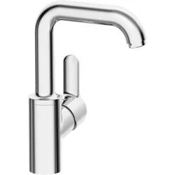 Afbeelding van Hansa Hansaprimos wastafelkraan met zijbediening 150 draaibare uitloop 14.2cm chroom