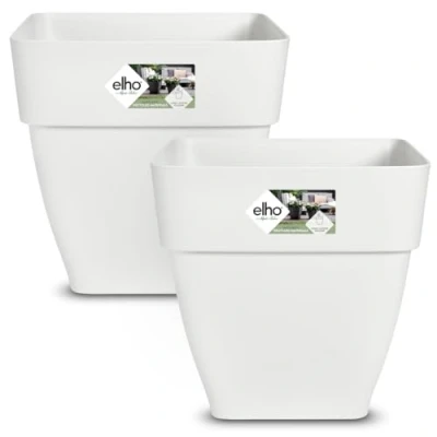 Afbeelding van Gardebruk Bloempot Vibia Campana Set van 2 Rond 36x35cm Wit