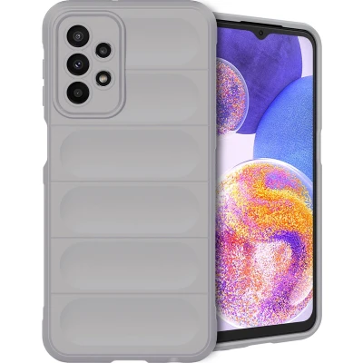 Afbeelding van iMoshion Hoesje Geschikt voor Samsung Galaxy A23 (5G) Siliconen EasyGrip Backcover Grijs