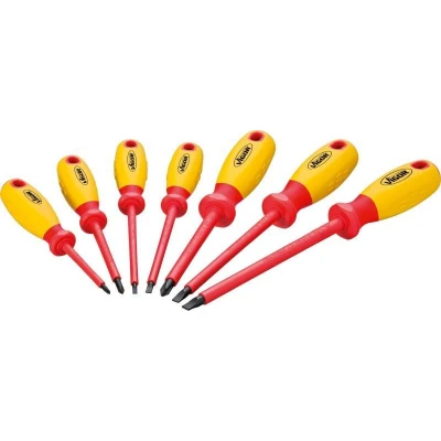 Afbeelding van VIGOR V2027 Schroevendraaierset 7 Kruisgleuf (PH) Kunststof etui Magnetische halve schaal