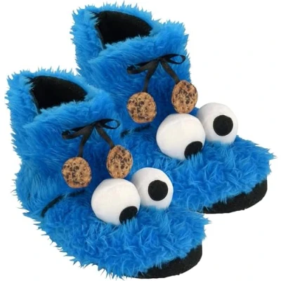 Afbeelding van Sesamstraße 0122031 pantoffels Krümelmonster, pluche, maat 39/40, Blauw