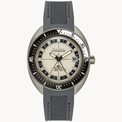 Afbeelding van Bulova Oceanographer 98B407 Horloge Siliconen Grijs Ø 41 mm
