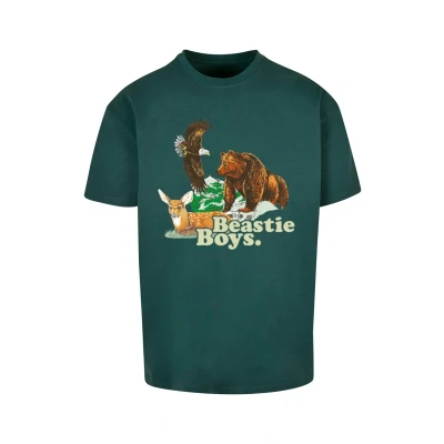 Afbeelding van Mister Tee Tshirt print, Heren, Maat: Large, Bottlegreen