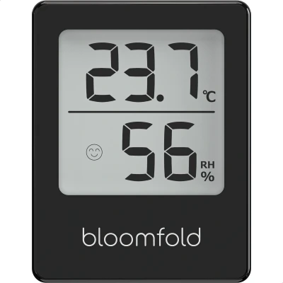 Afbeelding van Bloomfold Hygrometer Luchtvochtigheidsmeter Digitaal Weerstation Vochtigheidsmeter Thermometer voor Binnen Inclusief batterij