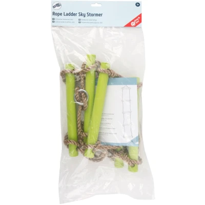 Afbeelding van Small Foot Touwladder met 6 Treden Groen, 200cm