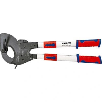 Afbeelding van KNIPEX 95 32 060 Ratel kabelsnijder Geschikt voor (striptechniek) Alu en koperkabel, een meerdraads 60 mm 740 mm²