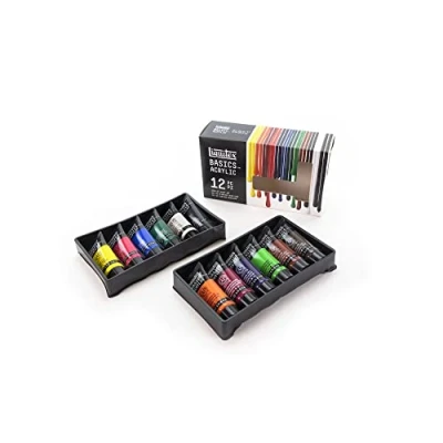 Afbeelding van LQX Basics acrylset, 12 x 22 ml, rood
