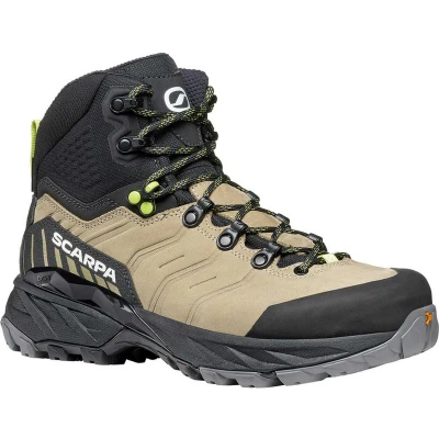 Afbeelding van Scarpa RUSH TRK PRO GTX Outdoorschoenen, Dames, Maat: 41.5, Stone/sunny lime Nubukleer/ textiel