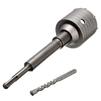 Afbeelding van SDS Plus boor 30 160 mm diameter, compleet voor 45 boorhamer (5 snijden),