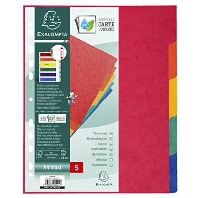 Image de Intercalaires nature future carte lustree 225g 5 positions a4 maxi