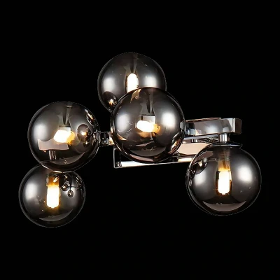 Afbeelding van Maytoni Dallas wandlamp met 5 glasbollen, chroom