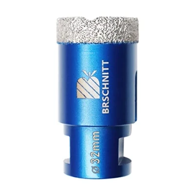 Afbeelding van BRSCHNITT Diamantboor 32 mm voor boormachine, M14 schroefdraad, porselein, tegels, graniet, marmer, droog snijden