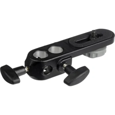 Afbeelding van Manfrotto 143BKT Testa a Staffa per camera, bevestiging van 1/4 inch, met spigot da 16 mm, voor fotografie, in alluminio, zwart