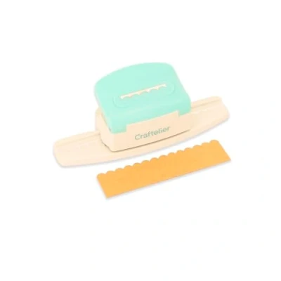 Afbeelding van Craftelier Drukhendelperforator voor het versieren van papier en kartonnen randen speciaal scrapbooking knutselwerk