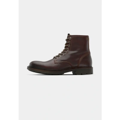 Afbeelding van Jack &amp; Jones Jfwtanner SN Veterboots, Heren, Maat: 40, Brown Leer
