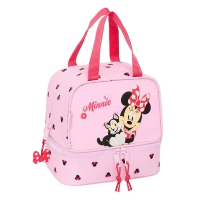 Afbeelding van Lunchtrommel Minnie Mouse Naive Roze 20 x 15 cm