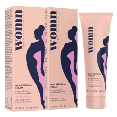 Afbeelding van womn 2 x Intimate Comfort ontharingscrème voor bikinilijn en oksels 100 ml (set van ml)