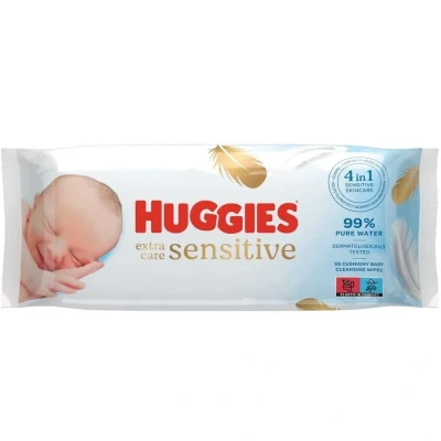 Afbeelding van Huggies Extra Care Sensitive Billendoekjes 56 babydoekjes 1 x