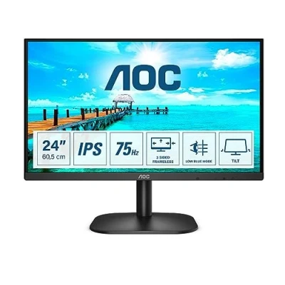 Afbeelding van Monitor AOC 24B2XD 23,8&quot; LED IPS Flicker free 75 Hz 60 50