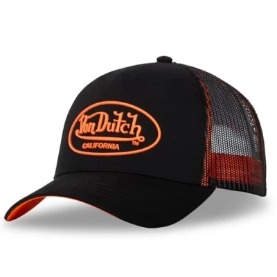 Afbeelding van Von Dutch Verstelbare pet voor dames en heren, truckerpet DOM, Roze